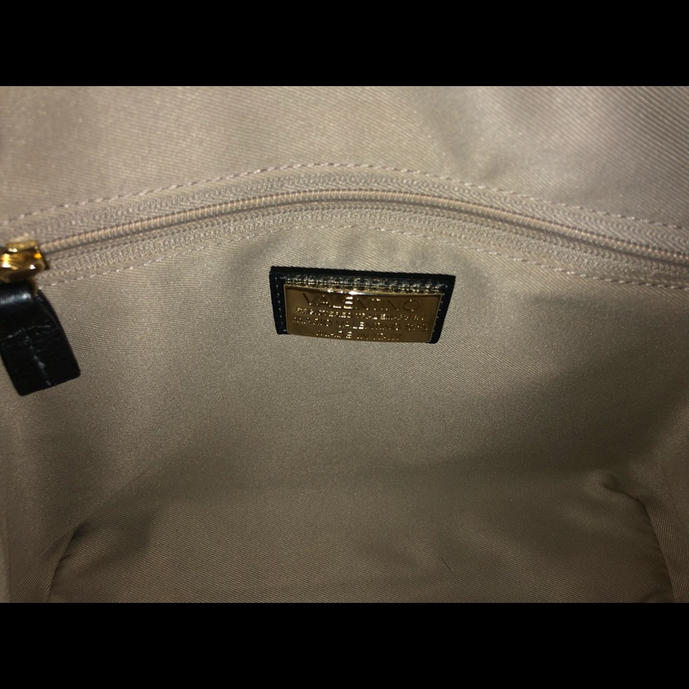 Valentino Studded Pebbled Leather Satchel - Picture 7 of 8